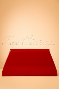 Topvintage Boutique Collection - 50s Stella Lacquer Bow Bag in Red 4