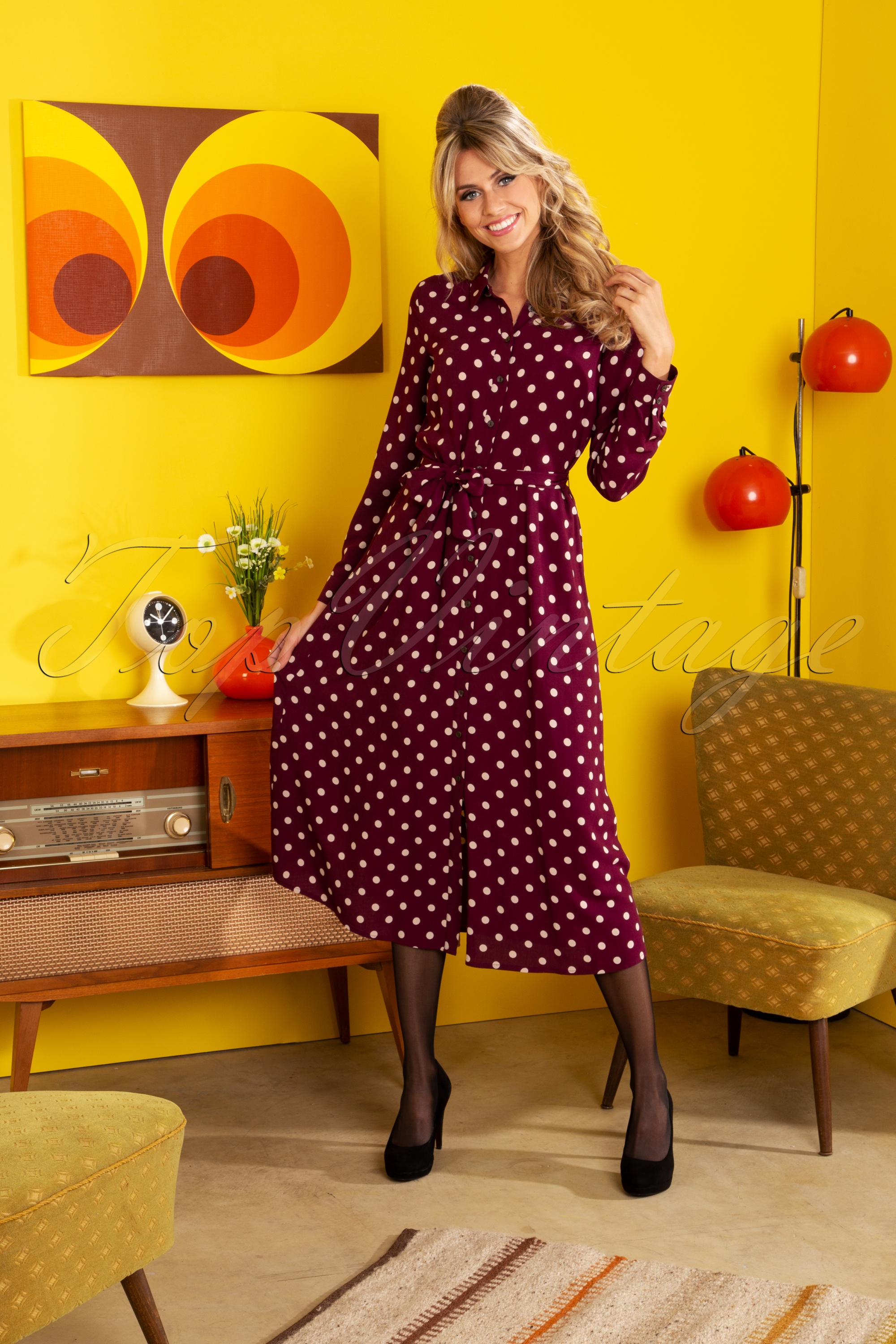 Polka dot 60s dresses best sale