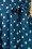 King Louie - Shiloh Polkadot Maxi Dress Années 70 en Bleu Automne 6