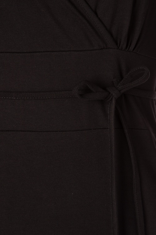 King Louie - Cecil viscose-lycra jurk in zwart 4