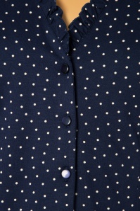 King Louie - Celia Little Dots blouse in Nuitblauw 3