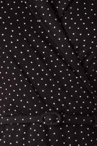 King Louie - Polo Cross Little Dots Dress Années 60 en Noir 4