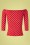 Dolly and Dotty - Gloria Bardot Polkadot Top in rood en wit 2