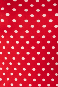 Dolly and Dotty - Gloria Bardot Polkadot Top in rood en wit 3