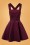 60s Wonder Years Pinafore Dress in Wine