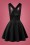Bunny - 60s Wonder Years Pinafore Dress in Black 5
