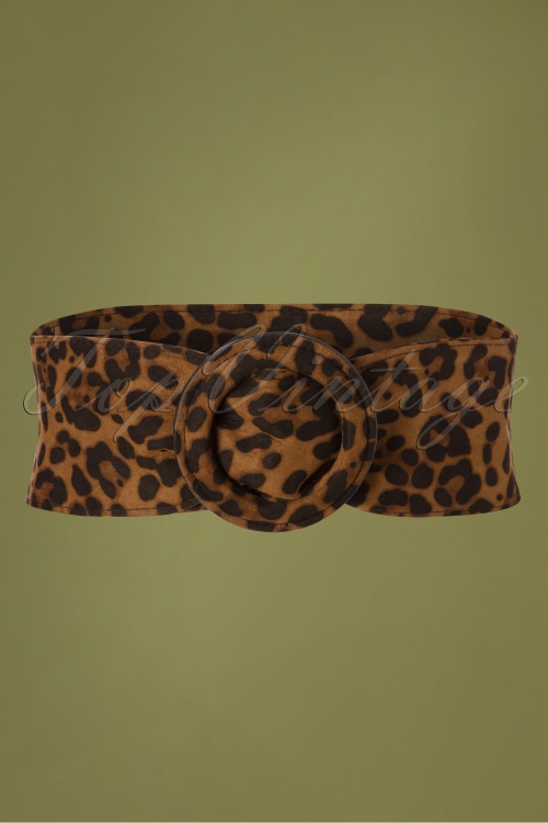 Vixen - Gina Waist Belt Années 50 en Leopard