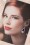 Vixen - Sapphire Jewel Drop Earrings Années 50 en Argenté 2