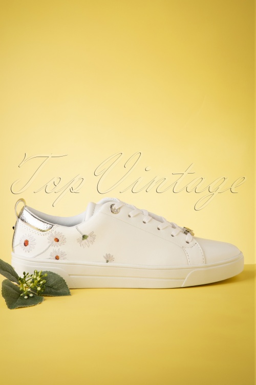 Ted Baker - 50s Daisy Sneakers in White 4
