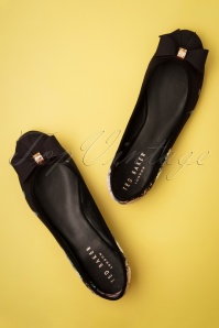 Ted Baker - 50s Blossom Flats in Black 4