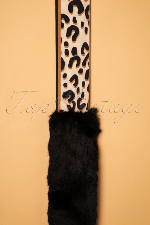 Vixen - 50s Annie Faux Fur Collar in Black 2