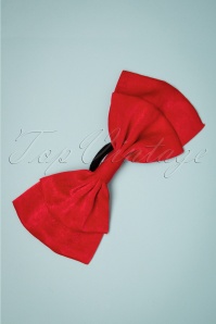 Brothers and Sisters - Arthur Elastic Bow Tie Années 50 en Rouge 2