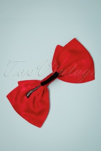Brothers and Sisters - 50s Arthur Elastic Bow Tie in Red 3
