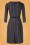 King Louie - Cecil Elmore Stripe Dress Années 60 en Noir 5