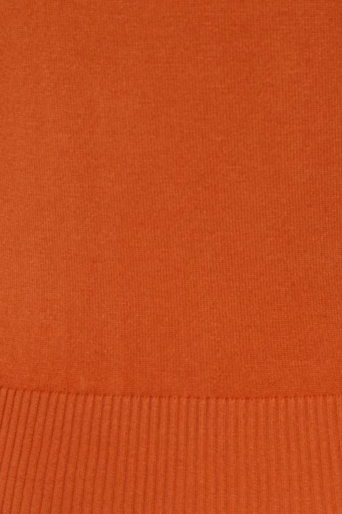 Collectif Clothing - Chrissie Strickoberteil in Orange 4