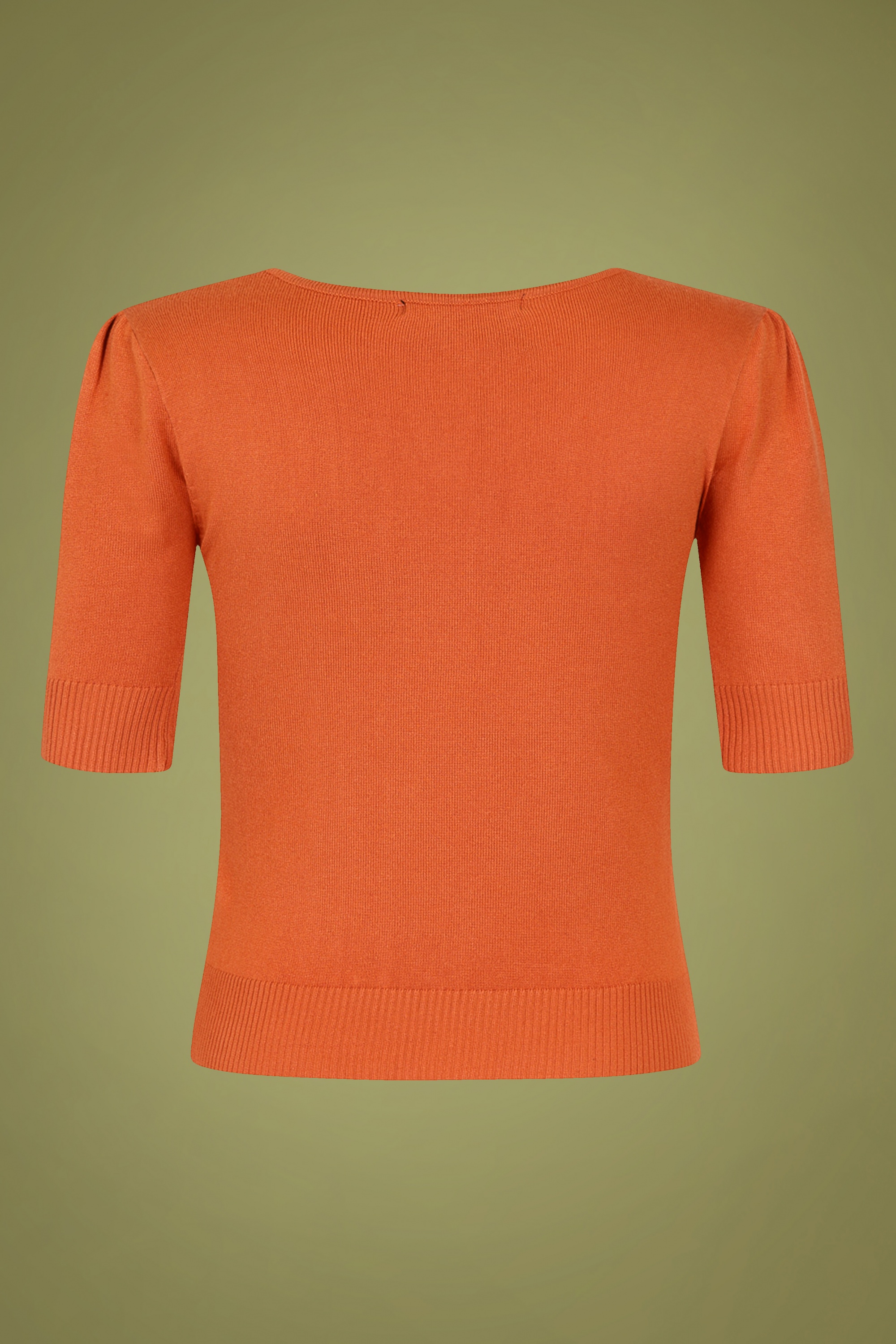 Collectif Clothing - Chrissie gebreide top in oranje 5
