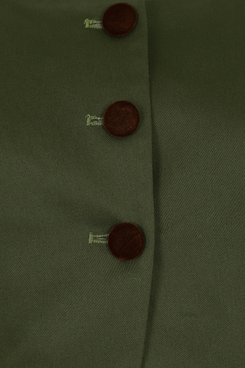 Collectif Clothing - Dale-jasje in groen 3