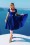 Ella Swing Dress Années 50 en Bleu Royal