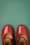 Miz Mooz - Kansas Leather Mary Jane Pumps Années 40 en Rouge 3