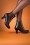 Miz Mooz - Kips Leather Ankle Booties Années 40 en Noir 3