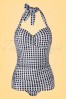 Belsira 31241 Swimsuit Black White Vintage Checket 20190716 0003W