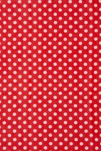 Collectif Clothing - Sammy Polkadot sjaal in rood en wit 4