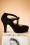 Lola Ramona ♥ Topvintage - 50s Angie Tie The Knot Suede Platform Pumps in Black  5