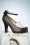 Topvintage Boutique Collection 30424 Heels Black White Strap Plateau 20190704 031 W