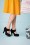 Lola Ramona ♥ Topvintage - 50s Angie On A Platform Suede Pumps in Black 3