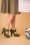 Lola Ramona ♥ Topvintage - 50s Angie On A Platform Suede Pumps in Grass Green 4