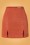 Louche - Kaila Mini Skirt Années 60 en Brun Rouille