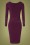 Vintage Chic for Topvintage - 50s Serena Slinky Pencil Dress in Aubergine 5