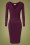 Vintage Chic for Topvintage - 50s Serena Slinky Pencil Dress in Aubergine