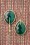 Day&Eve by Go Dutch Label - Lavina Stone Drop Earrings Années 50 en Vert Émeraude 4