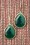 Day&Eve by Go Dutch Label - Lavina Stone Drop Earrings Années 50 en Vert Émeraude