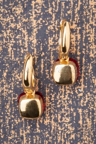 Day&Eve by Go Dutch Label - 50s Eleanor Earrings in Red and Gold 4