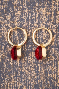 Day&Eve by Go Dutch Label - Eleanor Ohrringe in Rot und Gold 3