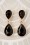 Day&Eve by Go Dutch Label - Constance Diamond Earrings Années 50 en Noir