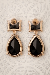 Day&Eve by Go Dutch Label - 50s Beverly Diamond Earrings in Black 3