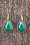 Day&Eve by Go Dutch Label - 50s Darlene Diamond Drop Earrings in Sea Green