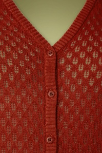 4FunkyFlavours - 60s Don't Go Lose It Baby Cardigan in Rust Orange 2