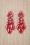 Day&Eve by Go Dutch Label - Lorraine Leaf oorbellen in rood