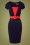 Vintage Chic for Topvintage - 50s Fiesta Pencil Dress in Navy 2