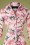 Paper Dolls - Marston Floral Shirt Dress Années 50 en Rose Poudre 4