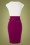 Paper Dolls - 50s Grange Pencil Dress in White and Magenta 2