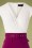 Paper Dolls - 50s Grange Pencil Dress in White and Magenta 3