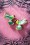 Topvintage Boutique Collection - Like a Bird Stud Earrings Années 50 en Vert et Doré
