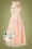 Little Mistress - Bea Tulle Midi Swing Dress Années 50 en Rose Poudre 2