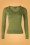 King Louie - 50s Diamond Cotton Club Top in Olive Green 2