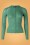 King Louie - 60s Fluffy Roundneck Ajour Cardi in Fir Green